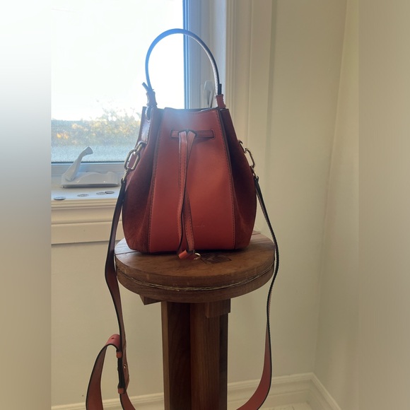 Furla Miastella suede and leather bucket bag - Picture 3 of 5